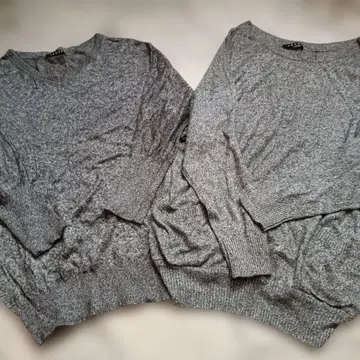 INGNI 그레이 긴팔 니트 스웨터 세트