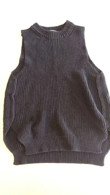 Ray BEAMS 빔즈 니트 베스트 네이비 심플 스테디셀러 사용하기 쉬운