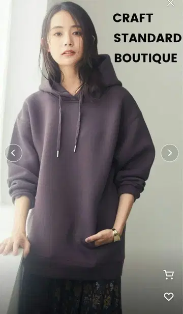 CRAFT STANDARD BOUTIQUE 후드 부착 분또 풀오버