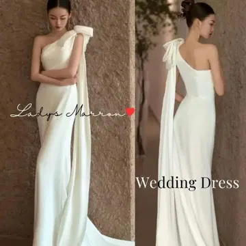 화이트 웨딩 드레스 머메이드