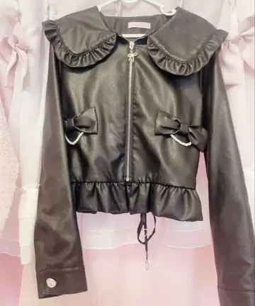 Princess Melody 블랙 가죽 자켓