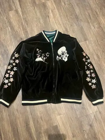 해골 스카잔 벨벳 L 스컬