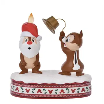 칩과 데일 LED 라이트 크리스마스 피규어 디즈니 스토어