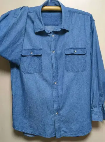 남성용, 데님 셔츠, 케미컬 데님 원단, 소프트 타입