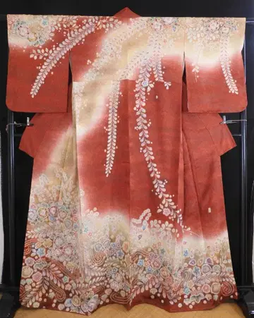 순수 실크 키리야 스이잔메이 츠지카호몬기 시츠케츠키 현대 사이즈