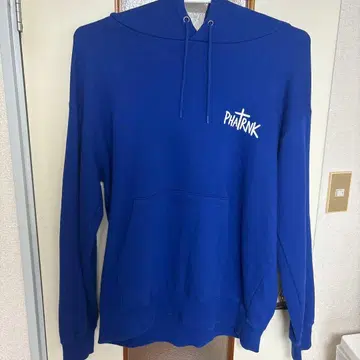 PHATRNK 후드 부착 후드티 파랑