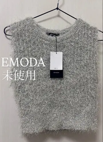 EMODA 니트 베스트 프리 사이즈