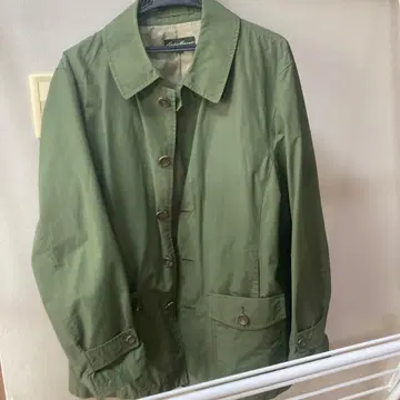 Eddie Bauer 버튼 부착 자켓 M 사이즈 올리브 그린