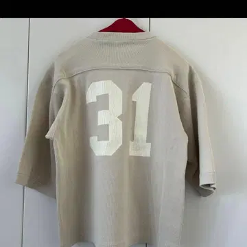 매디슨 블루 베이지 라거 트레이닝복 넘버 프린트 31