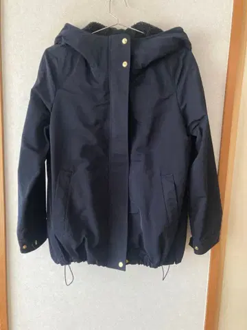 PLST 네이비 후드 부착 자켓