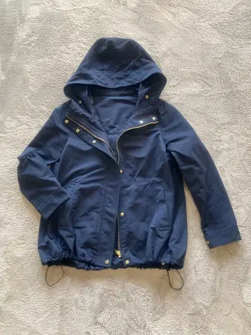 PLST 네이비 후드 부착 자켓