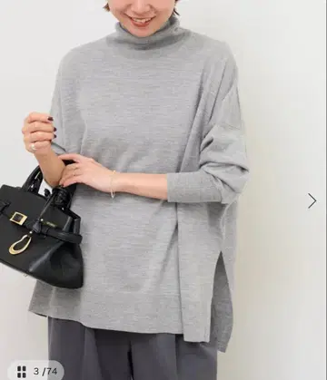 JOURNAL STANDARD relume 와이드 터틀넥 그레이B