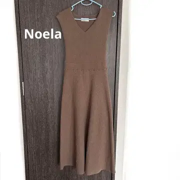 Noela 리브 니트 원피스 브라운