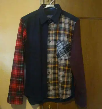 [레어] PENDLETON 클레이지 패턴 체크 무늬 울 셔츠 M