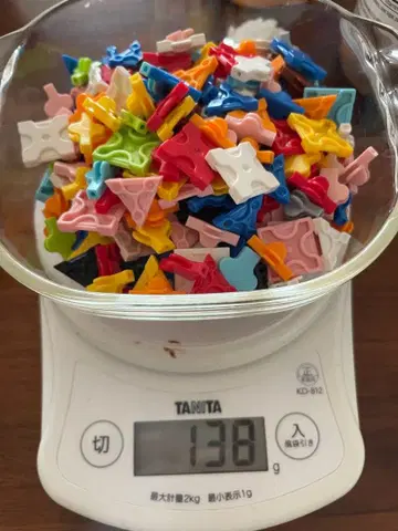다색 클립형 블록 138g