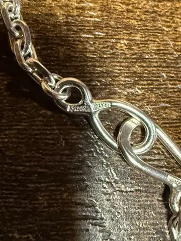 ARIZONA SILVER 실버 체인 목걸이 약 49cm