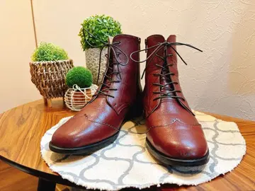 NAGATA SHOES 나가타 신발 장인 레이스업 부츠 부츠 25cm