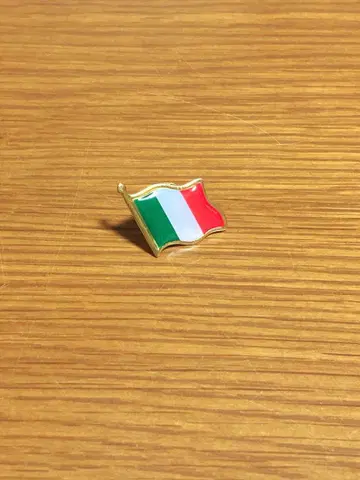 [ 레어 ] 오사카 간사이 만박 이탈리아 파빌리온 국기 핀 배지