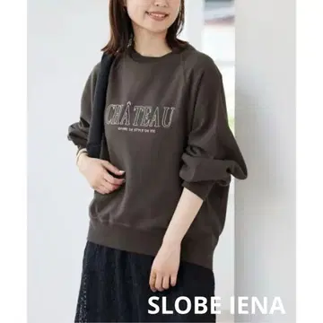 SLOBE IENA 자수 로고 형태 맨투맨