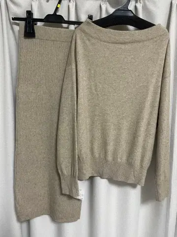 라운지 드레스 셋업 니트