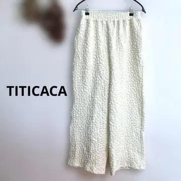 TITICACA 티티카카 팬츠 포코포코 패브릭 팬츠 여성용