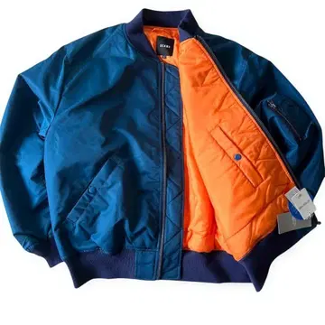 빔즈/오버 사이즈 MA-1/블루 네이비/L