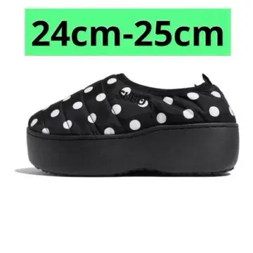 SUBU PLATFORM 블랙/화이트 도트 통굽 새상품 완판