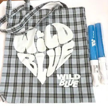 WILD BLUE 토트백, 응원봉 2개 세트