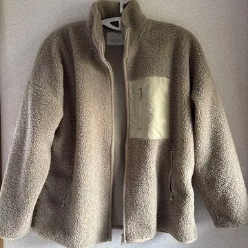 Ungrid 베이지 플리스 자켓