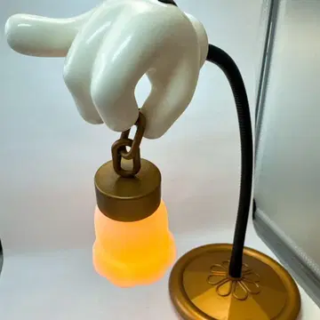 [동작 확인 완료 레어템] 투니타운 한정판 미키 핸드 스탠드 라이트