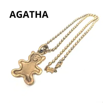 AGATHA 아가타 목걸이 골드 곰 모양 목걸이