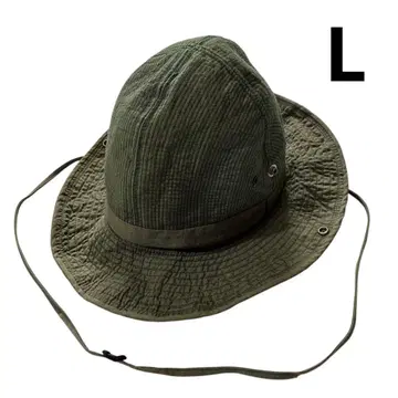 80s 90s USA L.L.Bean 사파리 햇 L 카키 코튼