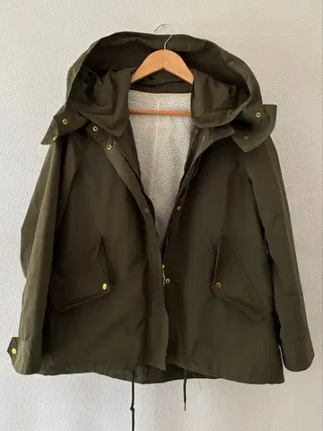 그린 라벨 릴랙싱 4way 모즈 코트 카키 40 L