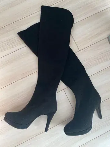 ESPERANZA M 사이즈 플랫폼 니하이 롱 부츠 블랙