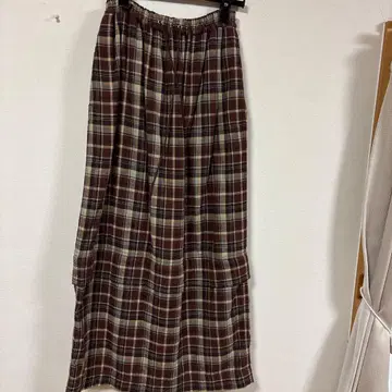 HAI SPORTING GEAR 체크 무늬 롱 스커트
