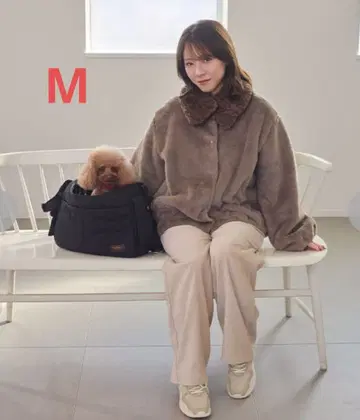 시마무라 tal by yumi 블루종 브라운 M 새상품 보아