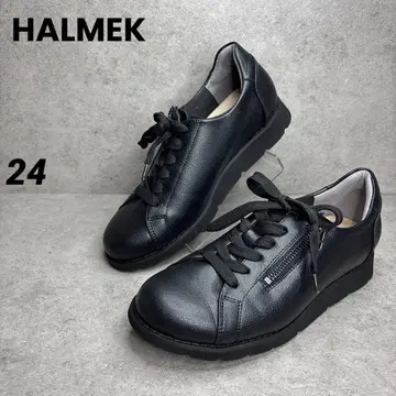 컨디션 최상! halmek 하르메크 타운 슈즈 가죽 스니커즈 블랙