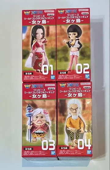 원피스 월드 컬렉션 여자 섬 4종 세트