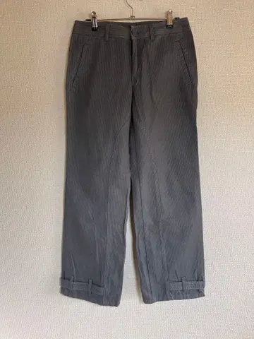 그레이 워크 팬츠 허리 벨트 부착