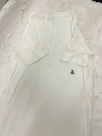 젤라또피케 곰 반팔 원피스 원 포인트 화이트 젤라또피케