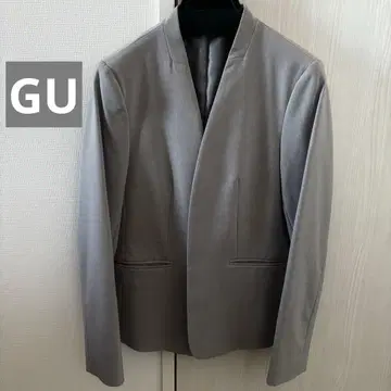 GU 그레이 노카라 자켓 S 사이즈