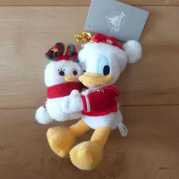 디즈니 스토어 도날드 크리스마스 봉제 인형 키체인
