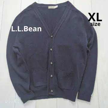 [ 새상품급 ] L.L.Bean XL 네이비 울 니트 가디건 빅 사이즈
