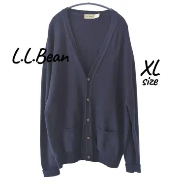 L.L.Bean 엘엘빈 울 니트 가디건 XL 네이비