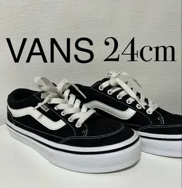 시착 VANS 스니커즈 24cm 블랙/화이트 하자품