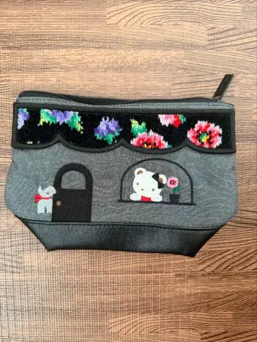 미사용 파밀리아 페이러 파우치 그레이