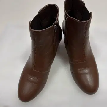 REGAL 22cm 브라운 가죽 사이드 고어 부츠