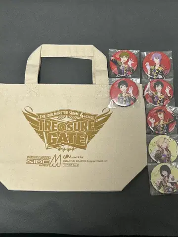 아이돌 마스터 SIDE M 토트백 & 캔뱃지 세트