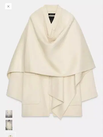 ZARA 이번 시즌 울 케이프 코트의 케이프만