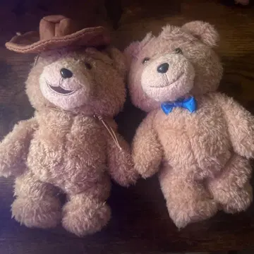 정품 Ted 봉제 인형 2개 세트 POPmart